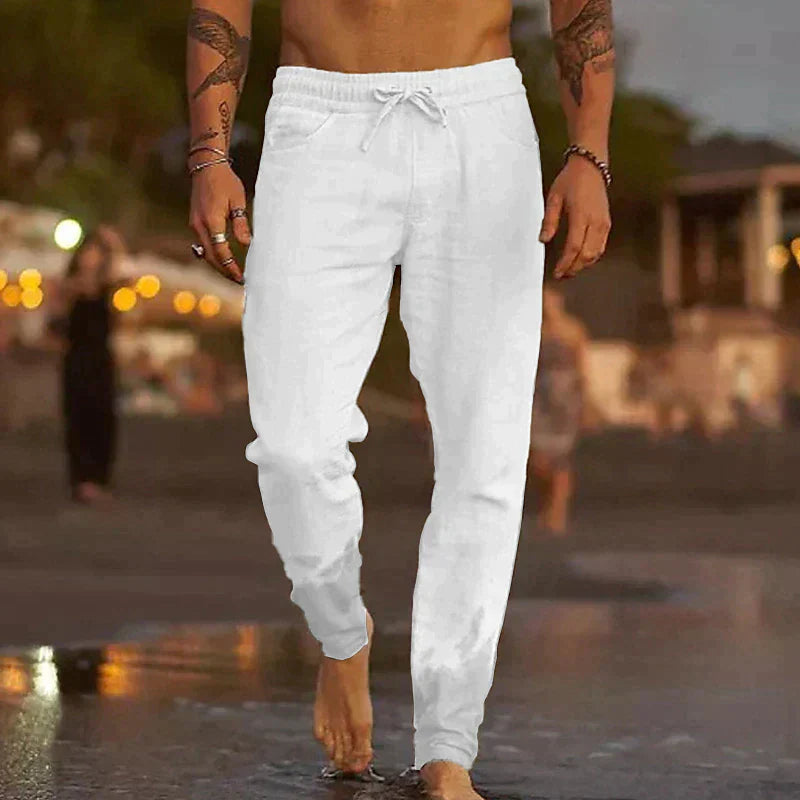 Rino | Lichte herenjoggingbroek met elastische taille en trekkoord