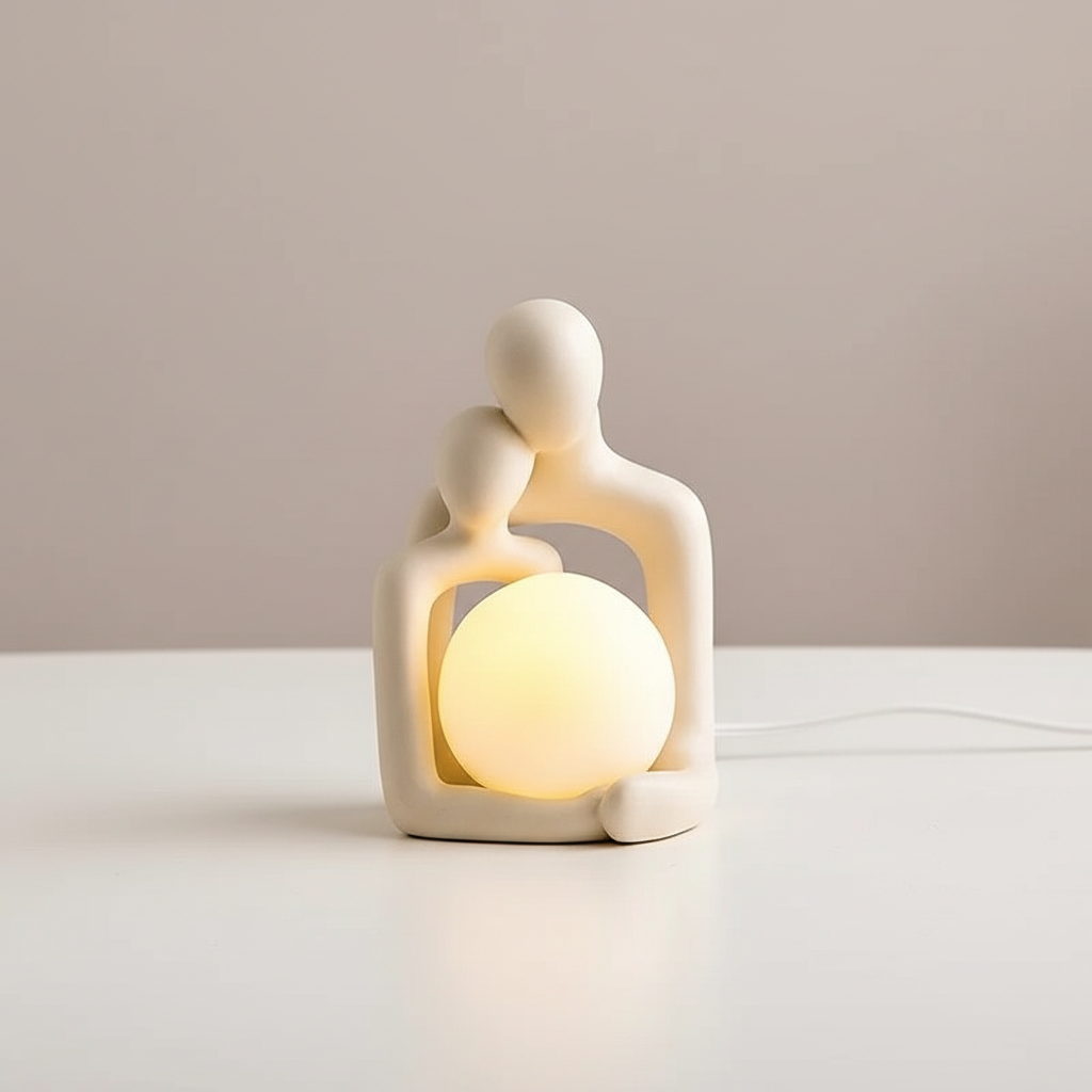 Keramische tafellamp sculptuur — afbeelding 2