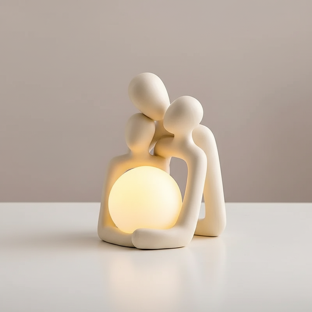 Keramische tafellamp sculptuur — afbeelding 5