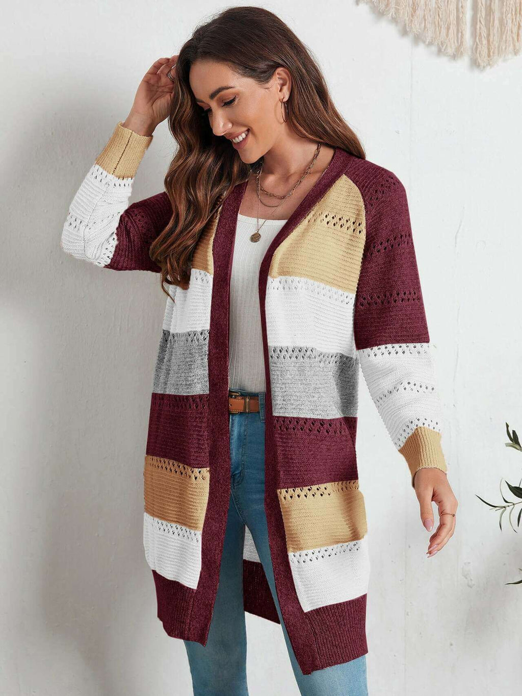 Vest met maattabel