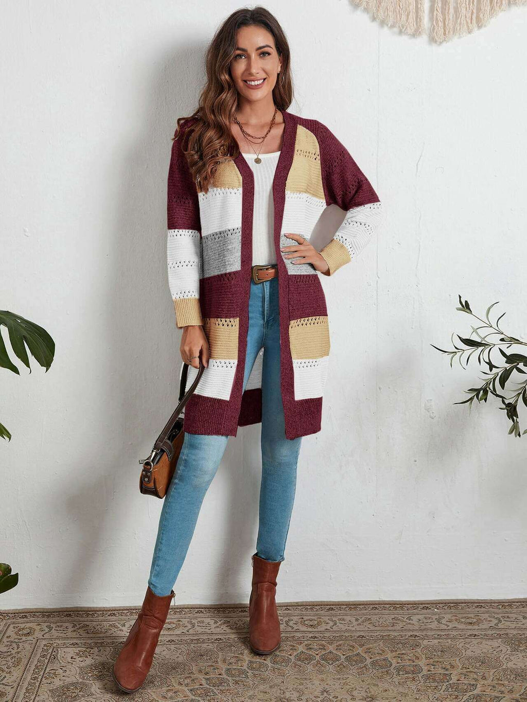 Vest met maattabel