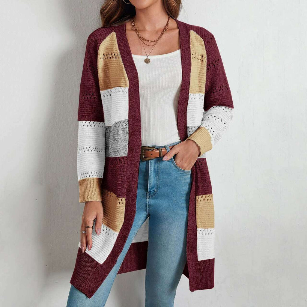 Vest met maattabel