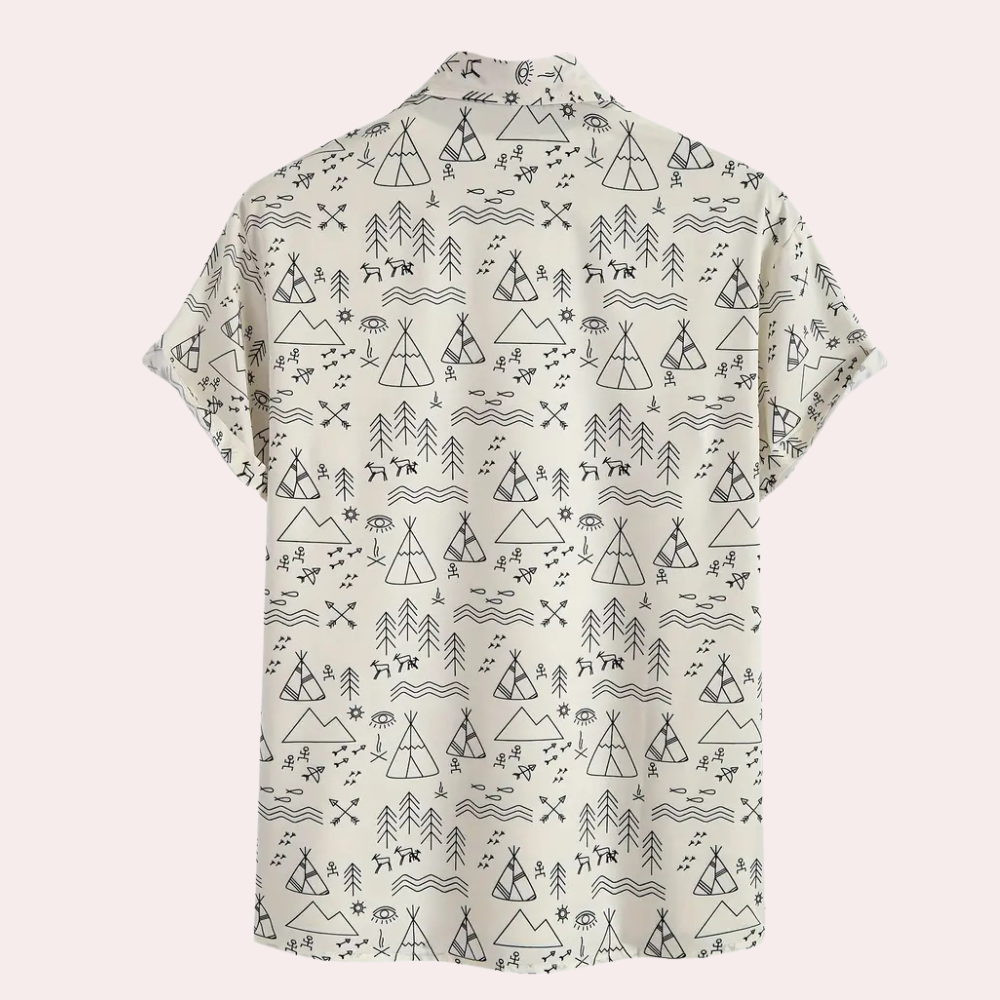 Casual overhemd met print voor heren