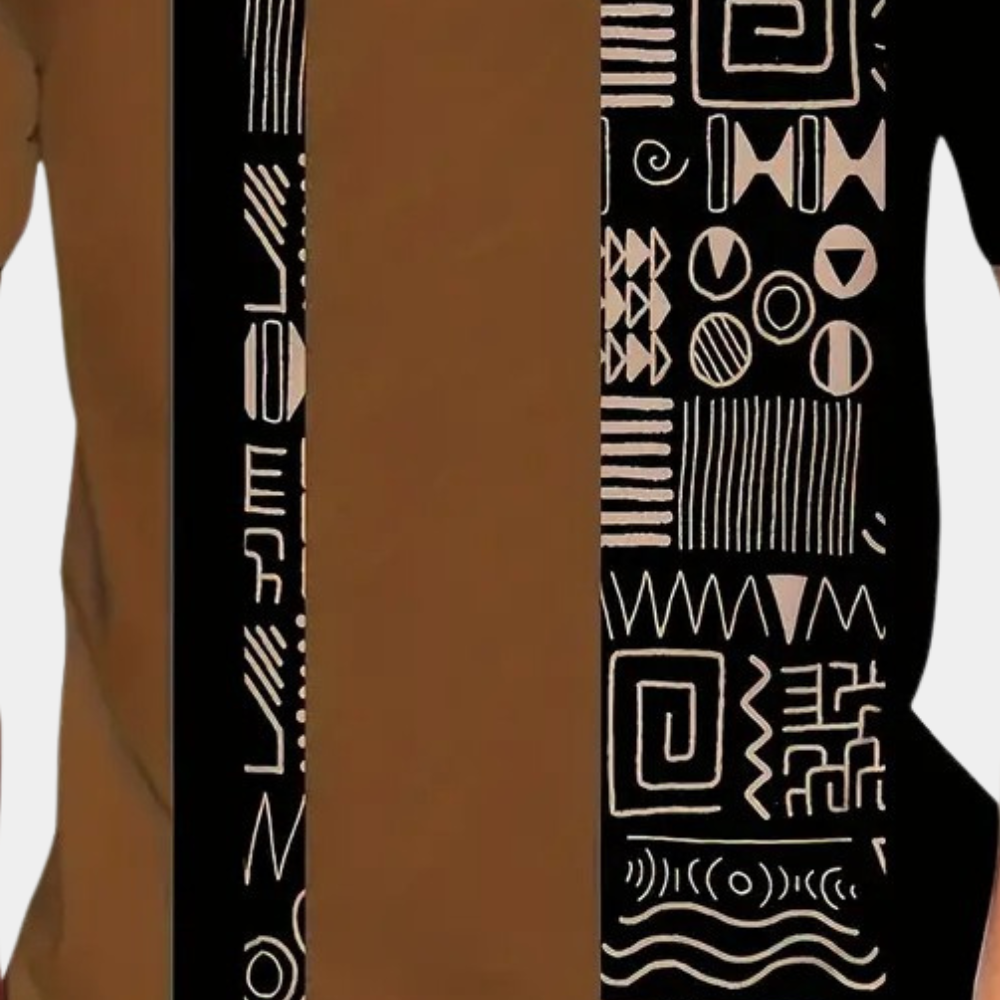 Casual T-Shirt met kleurblokken voor heren