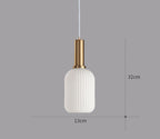 Retro glazen hanglamp