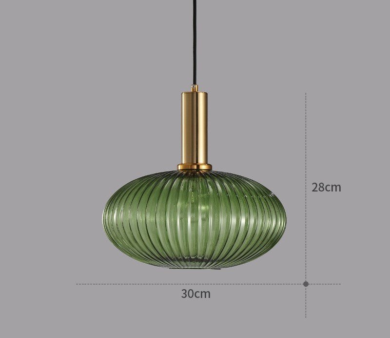 Retro glazen hanglamp — afbeelding 23
