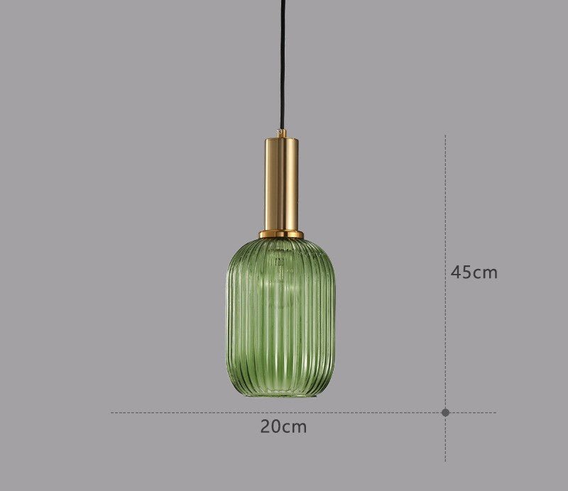 Retro glazen hanglamp