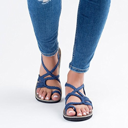 Platte instapsandalen met flexibele zool