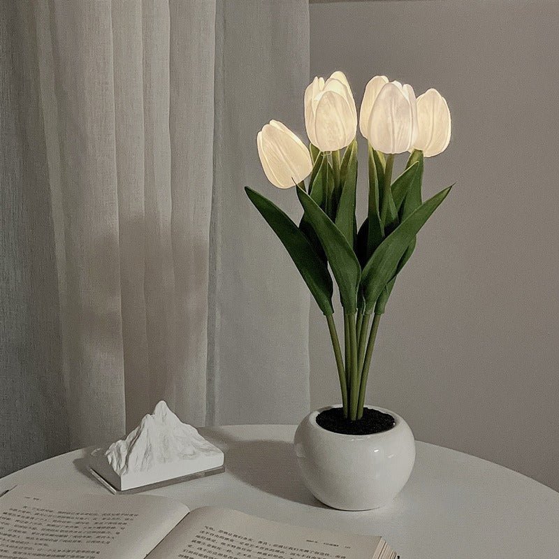Decoratieve LED tulp tafellamp
