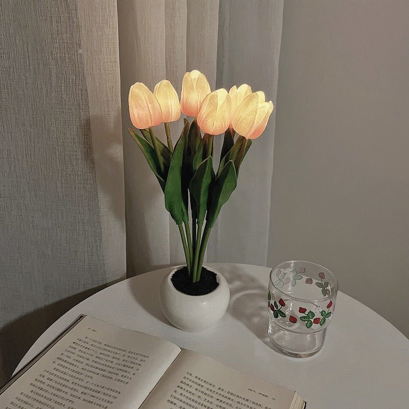 Decoratieve LED tulp tafellamp