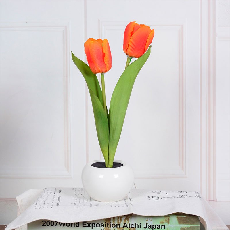 Decoratieve LED tulp tafellamp