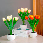 Decoratieve LED tulp tafellamp