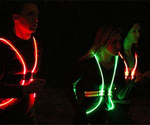 Lichtgevende veiligheidsband
