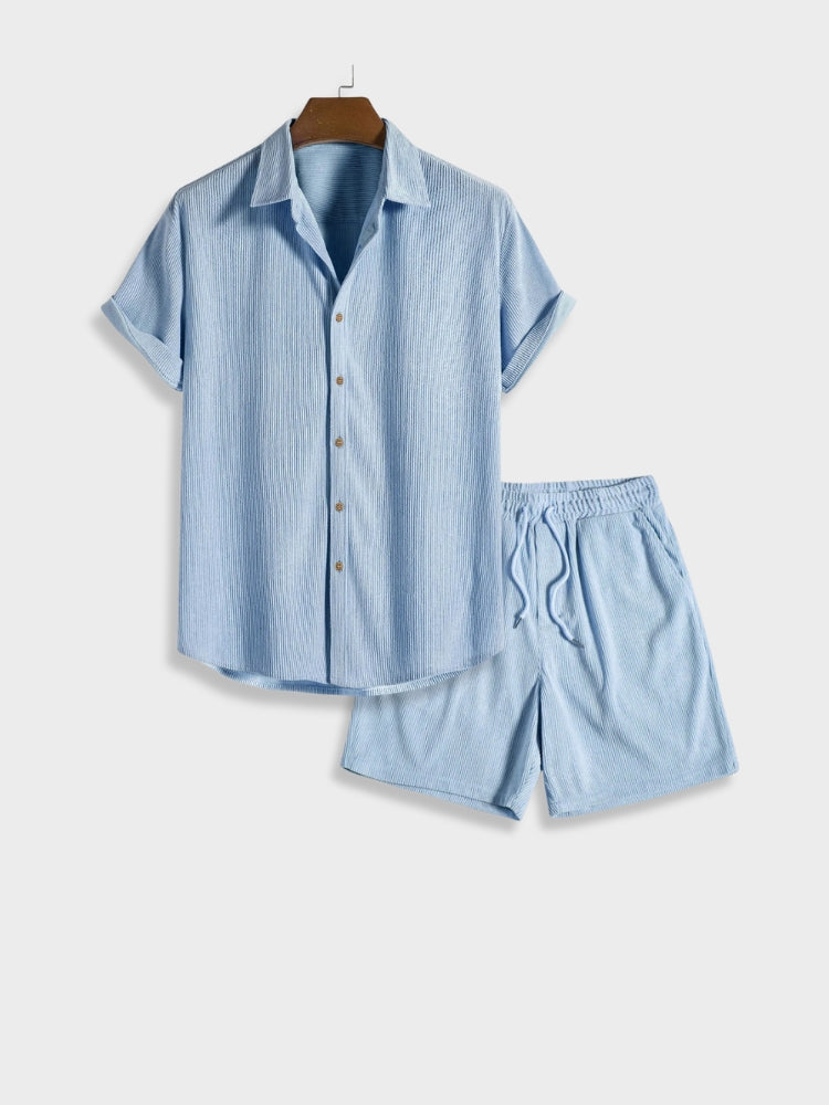 Heren corduroy zomerset met knoopsluiting