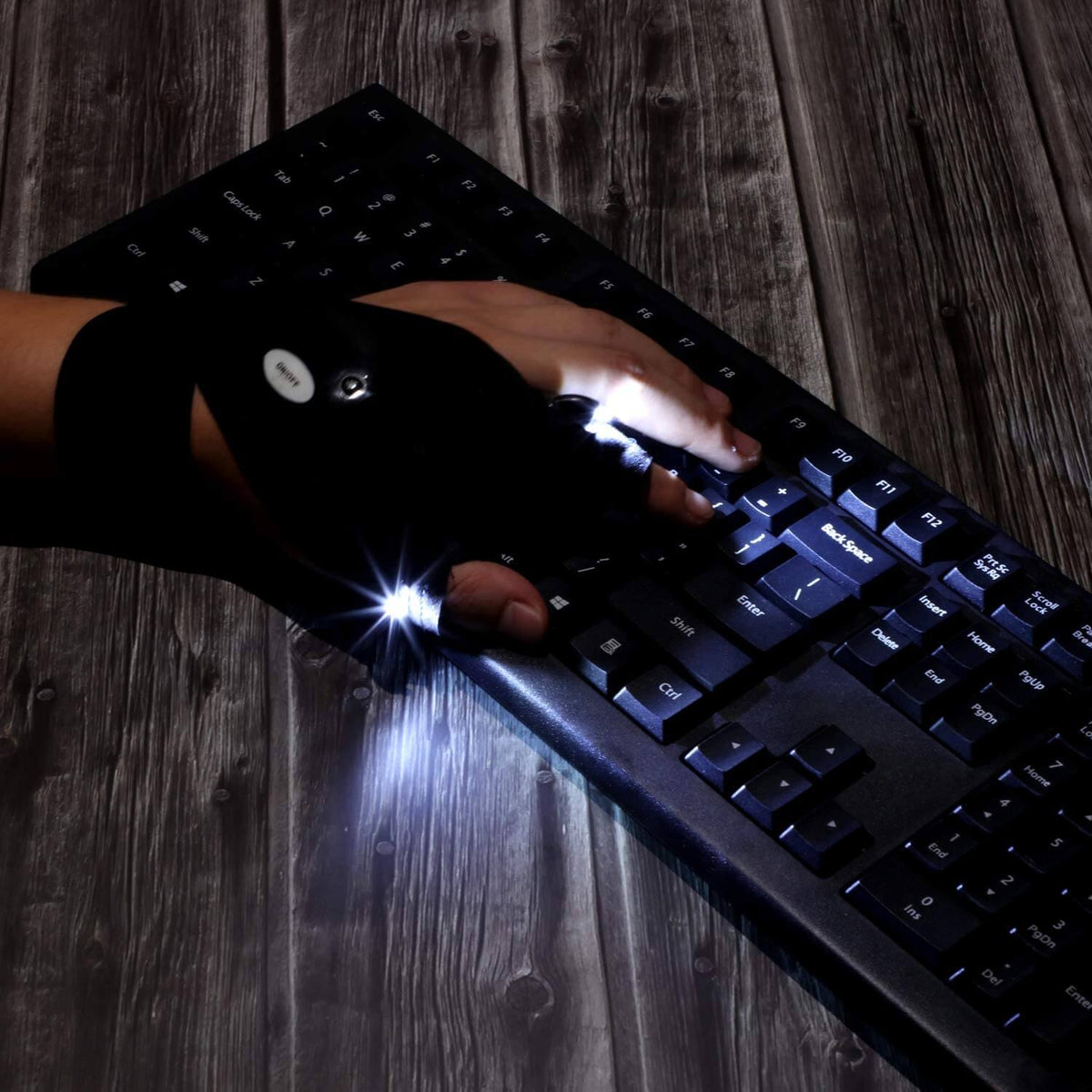 Verlichte handschoen Universal
