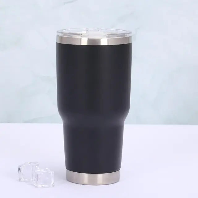 Thermosbeker met schuifdeksel