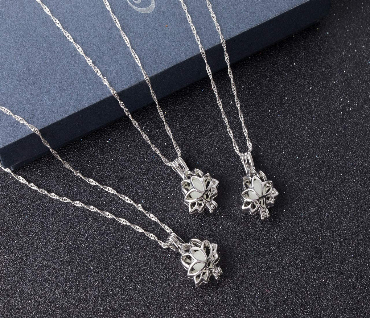 Lichtgevende lotus ketting