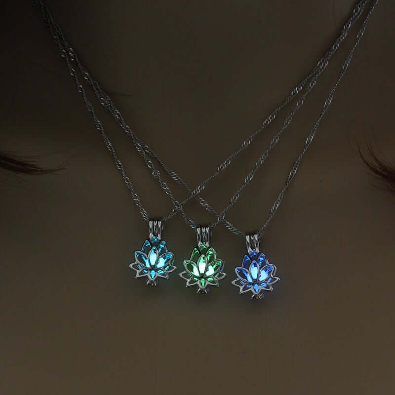 Lichtgevende lotus ketting
