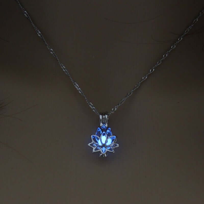 Lichtgevende lotus ketting