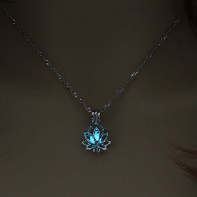 Lichtgevende lotus ketting