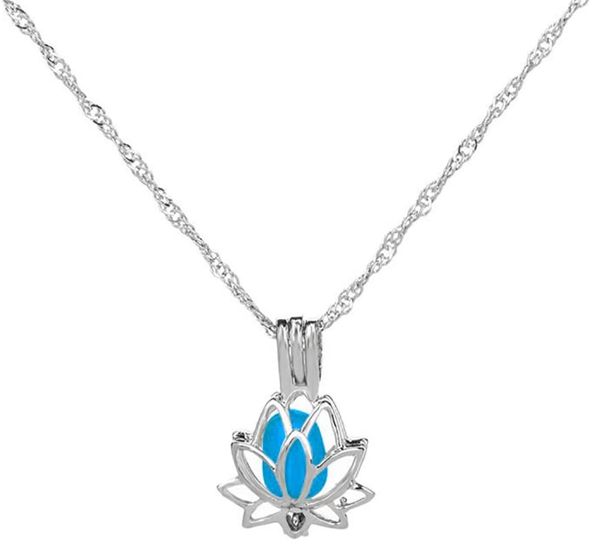 Lichtgevende lotus ketting