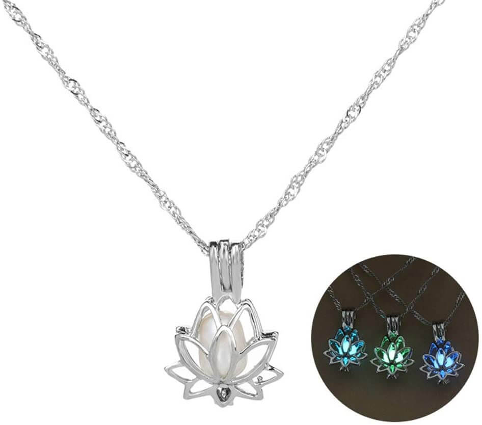 Lichtgevende lotus ketting