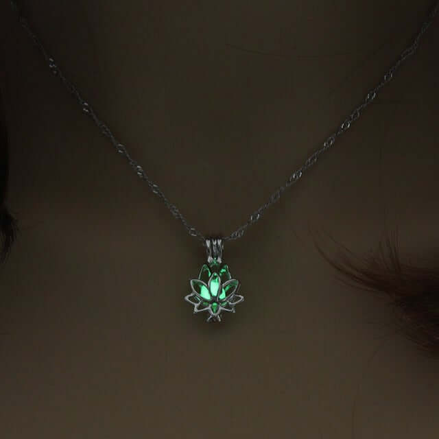 Lichtgevende lotus ketting