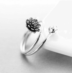 Lotusring met drievoudige wikkelvorm