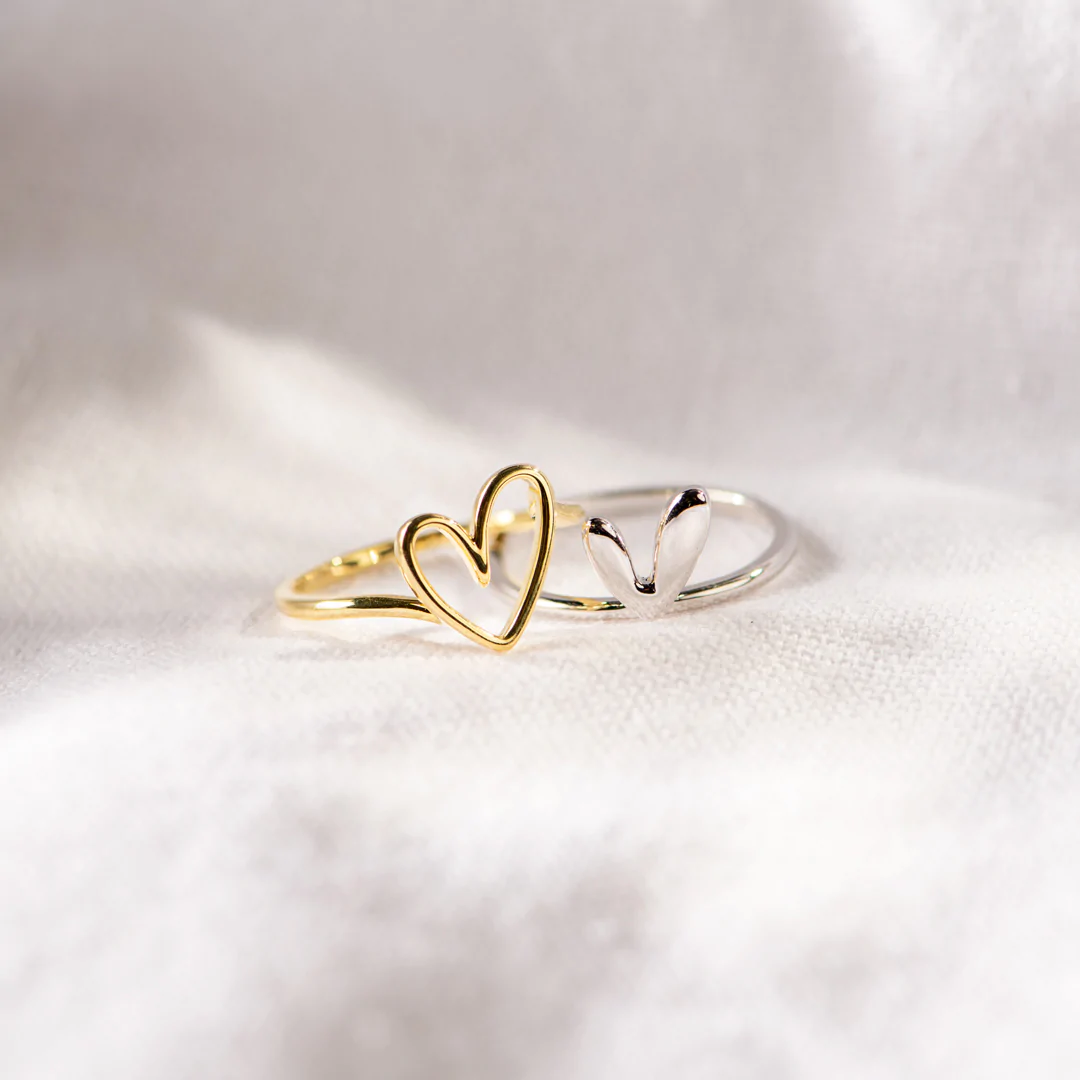 Zilveren ring – Love ring