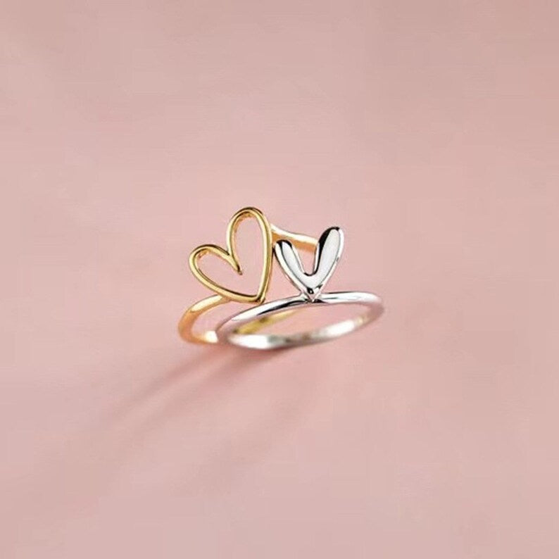 Zilveren ring – Love ring