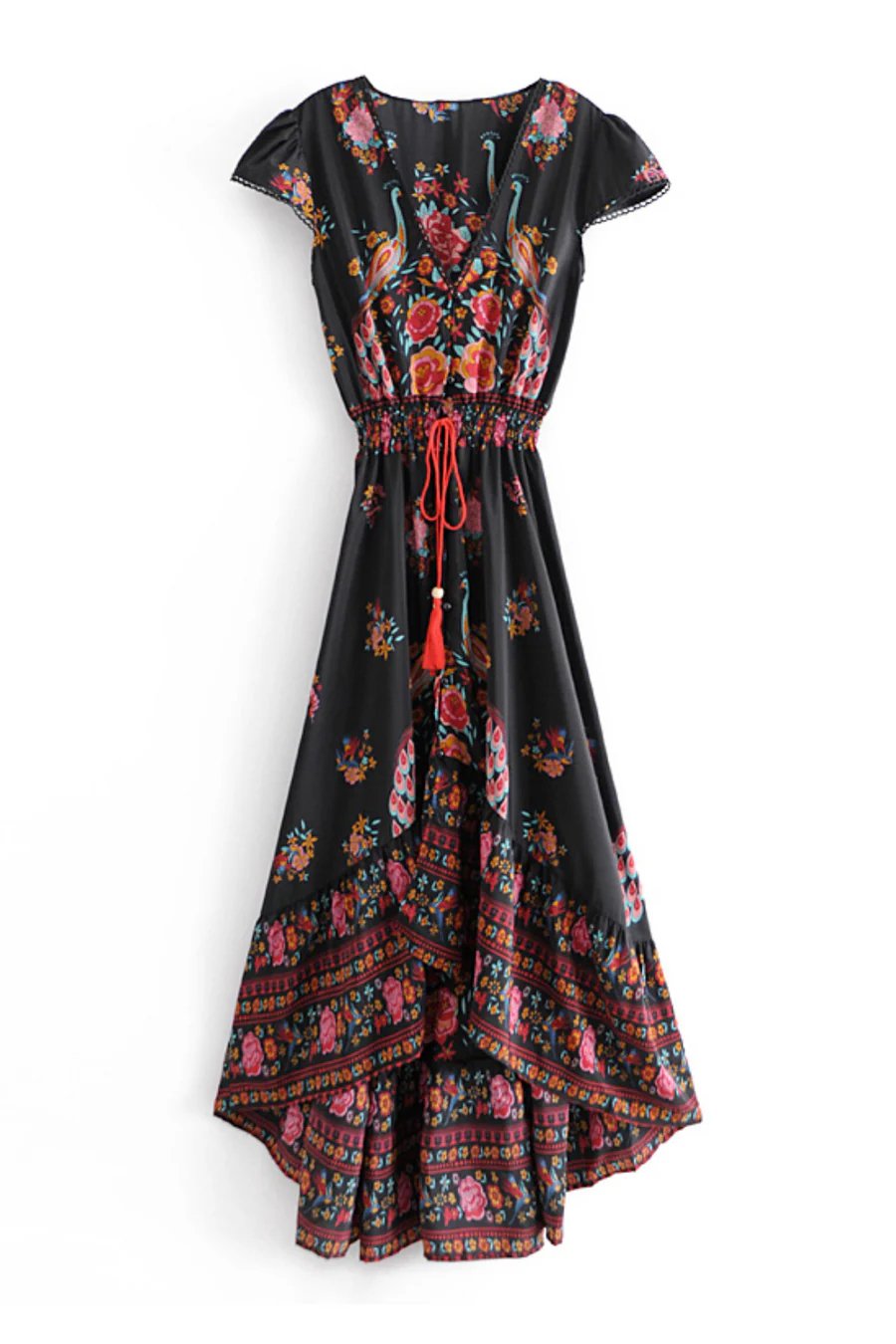 Germaine | Damesjurk met bloemenprint en verstelbare taille