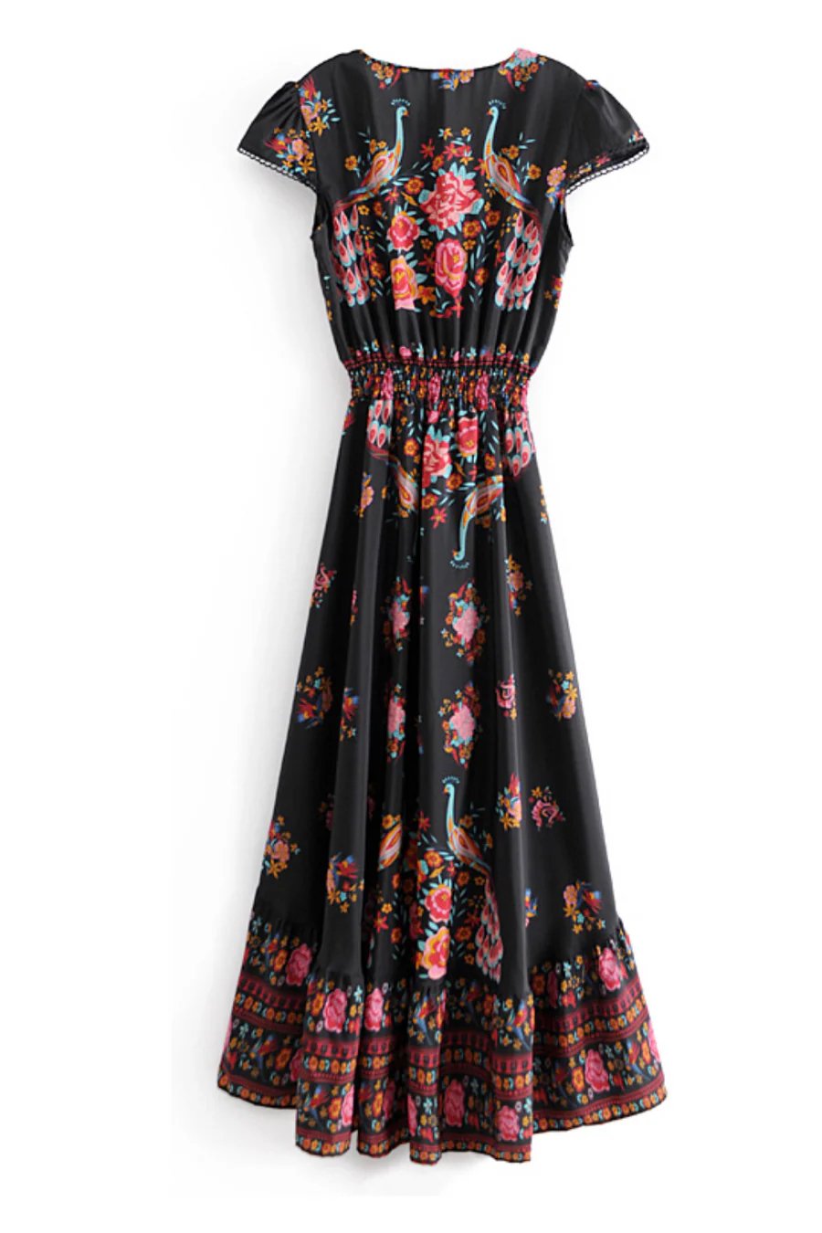 Germaine | Damesjurk met bloemenprint en verstelbare taille