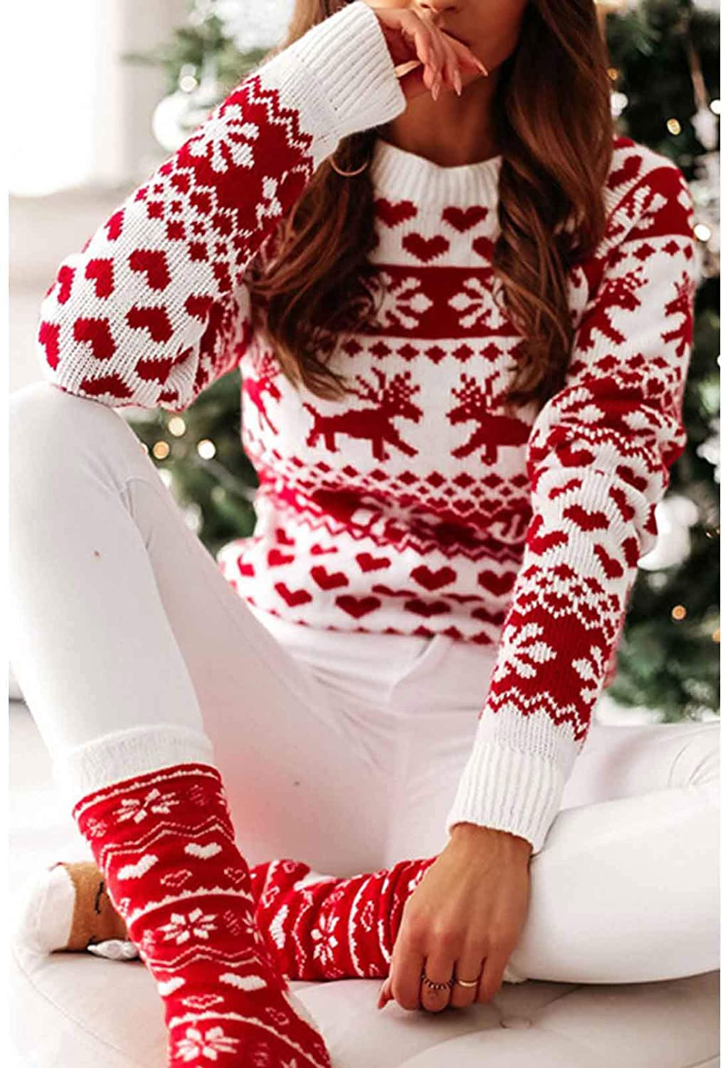 Kerstjurk met lange mouwen
