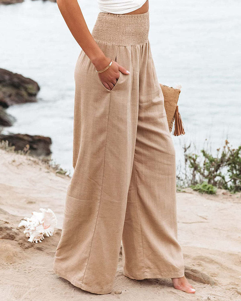 Linnen broek voor dames — afbeelding 7