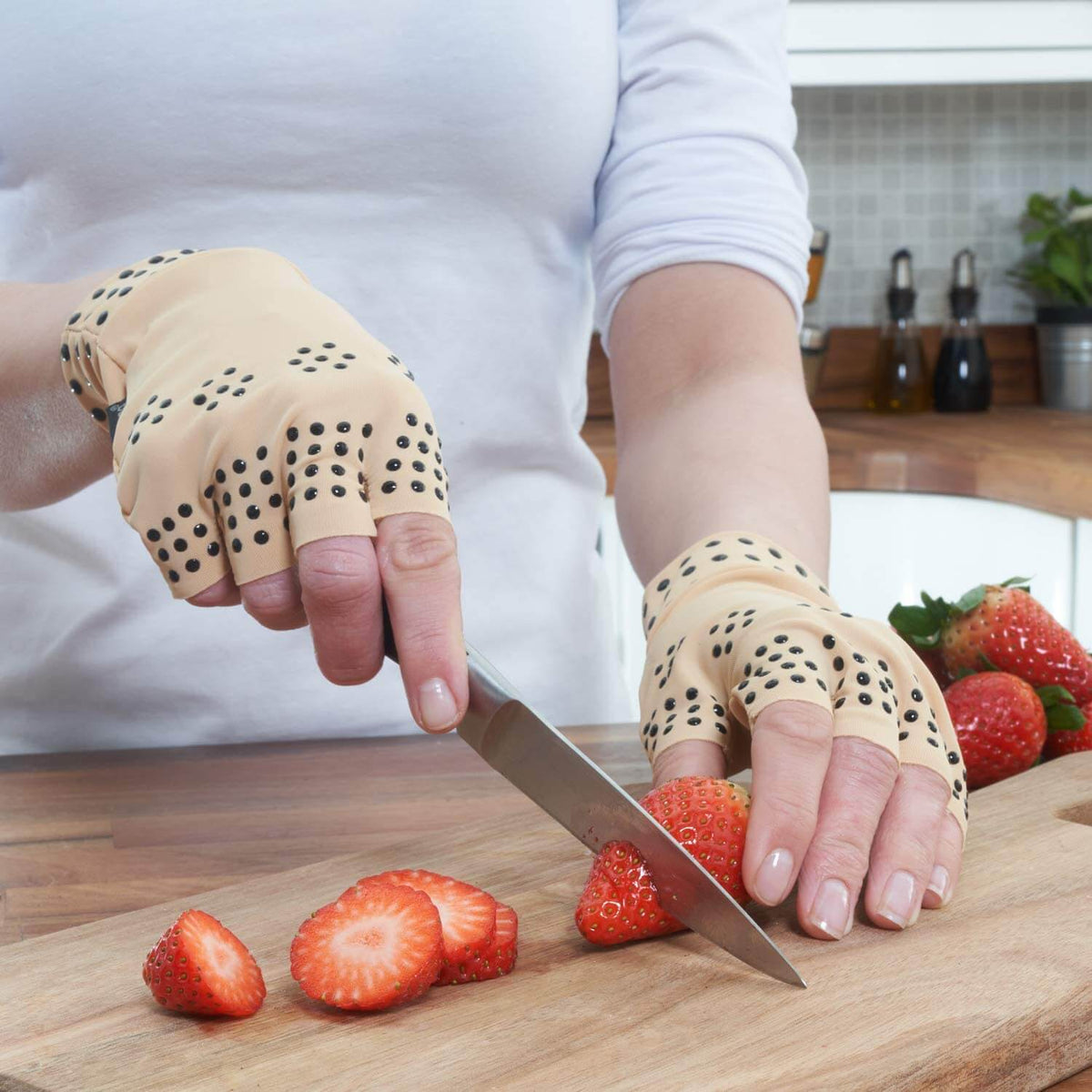 Compressie therapie handschoenen met magneten
