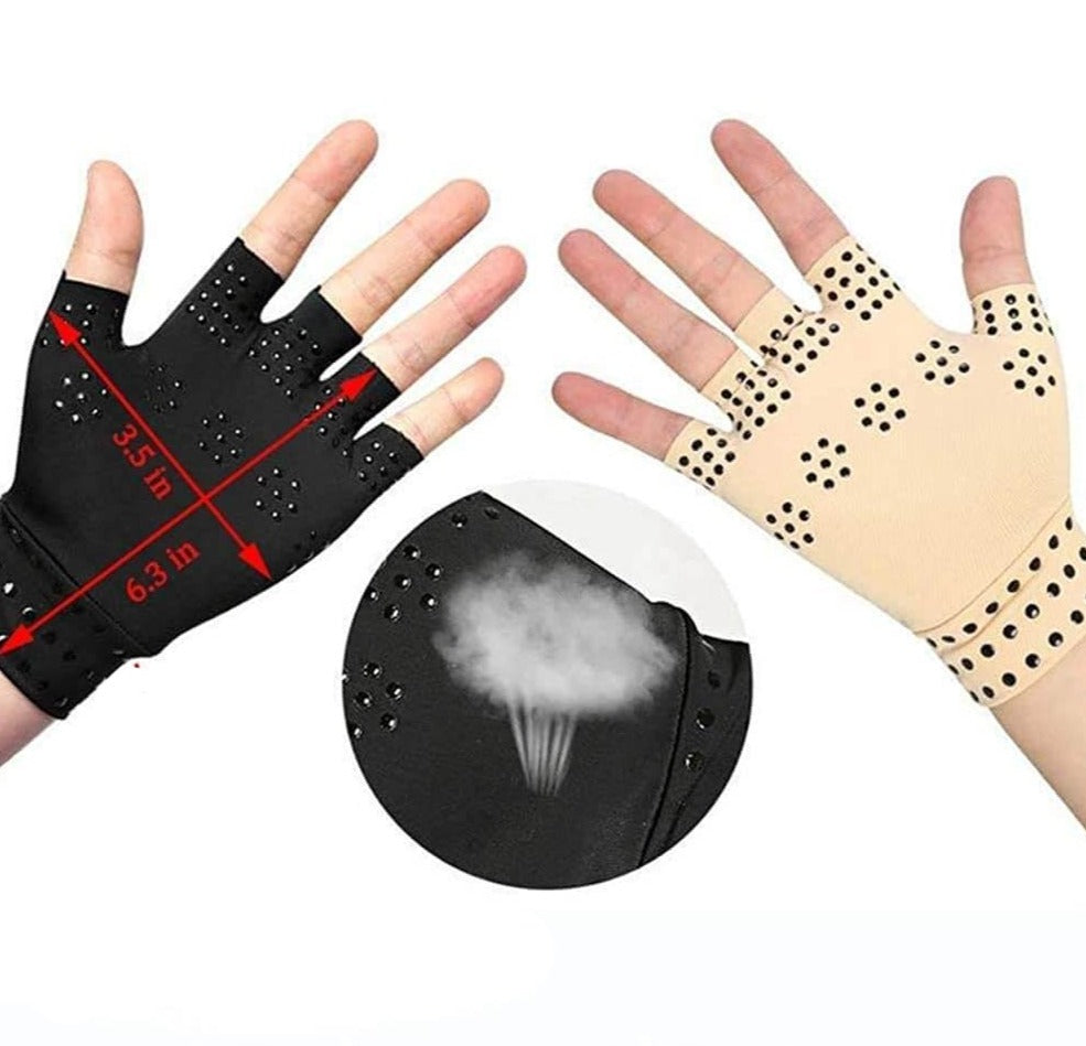 Compressie therapie handschoenen met magneten