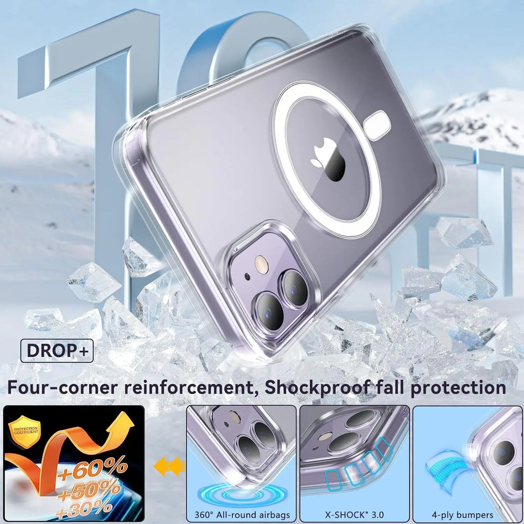 Magnetische iphone hoes met glas