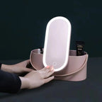 Make-up koffer met LED spiegel