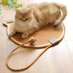 Katoenen katten krabmat van touw