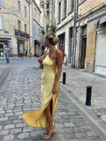 Gele zomerjurk