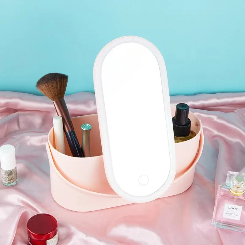 Make-up koffer met LED spiegel
