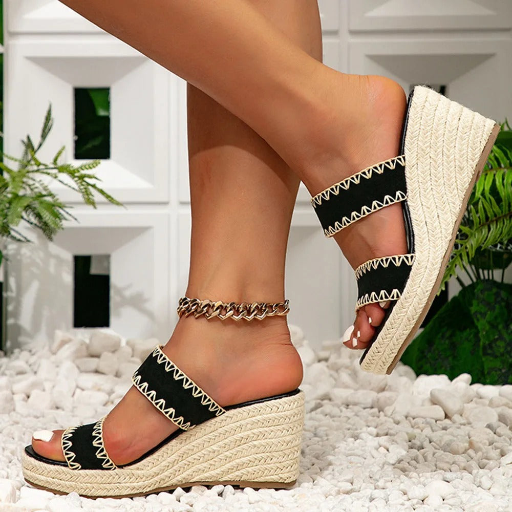 Dames zomersandalen met steunzool
