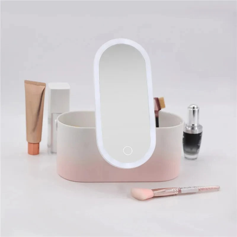 Make-up koffer met LED spiegel