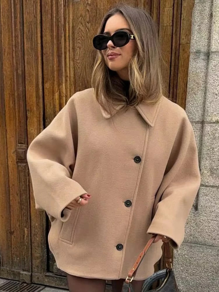 Oversized stijlvolle damesjas