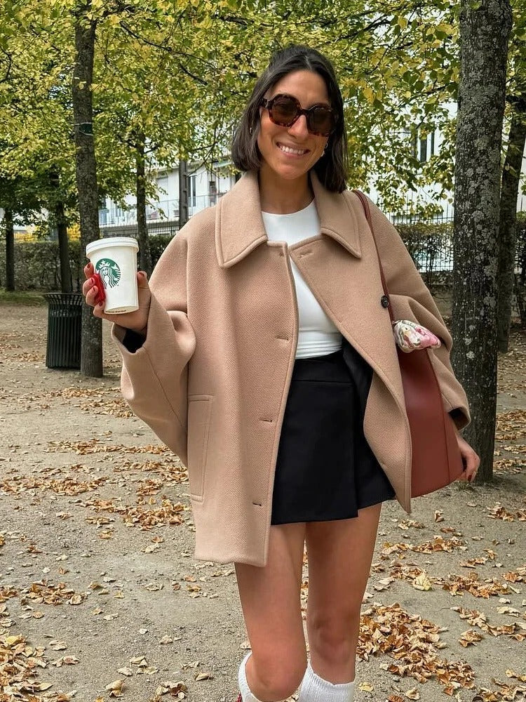 Oversized stijlvolle damesjas