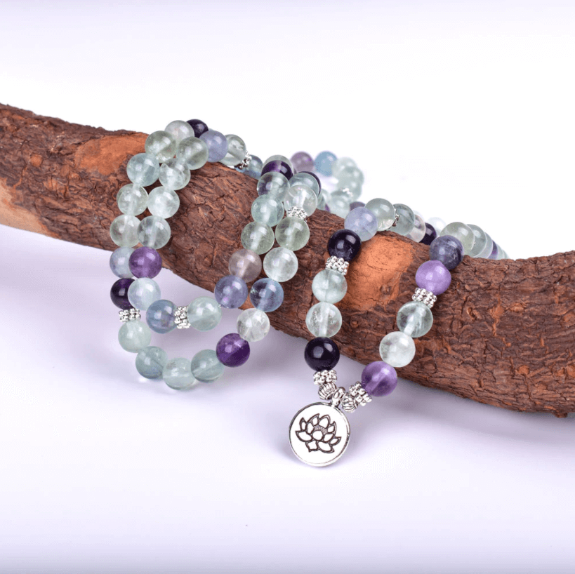 Mala-armband met fluoriet