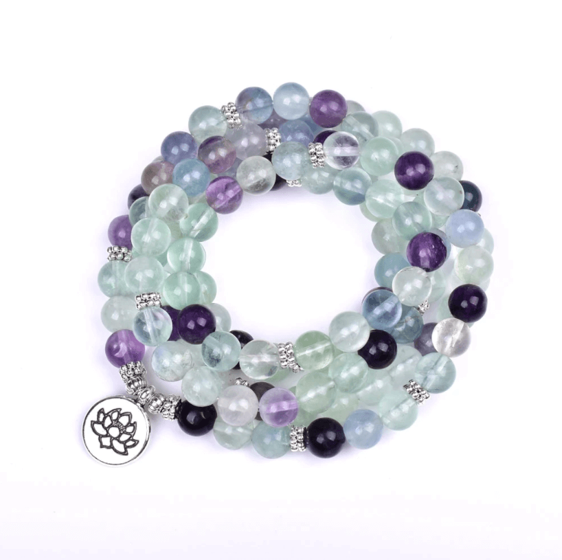 Mala-armband met fluoriet