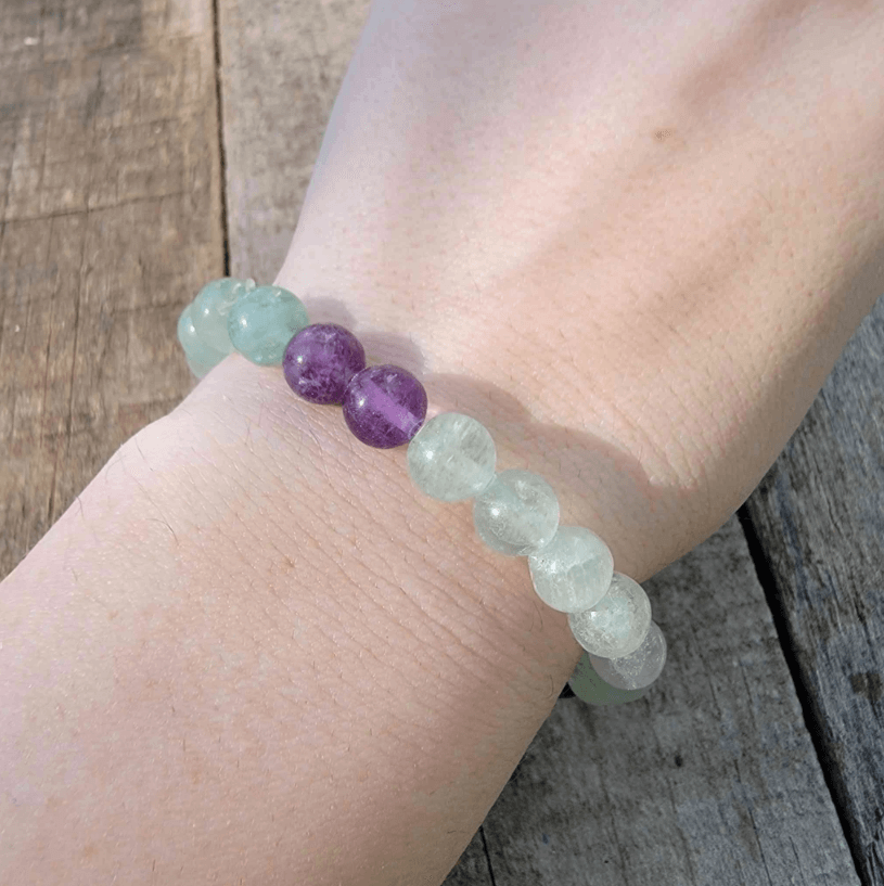 Mala-armband met fluoriet