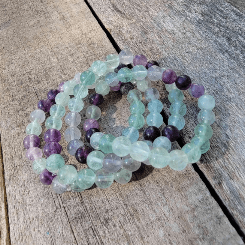 Mala-armband met fluoriet