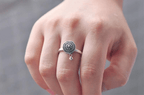 Mantra gebedsmolen ring